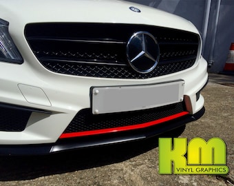 Mercedes A Class W176 - Red front and rear detailing stripes