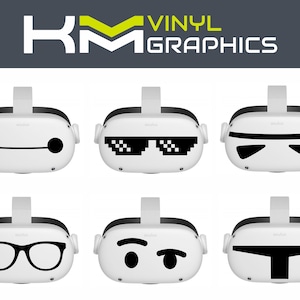 VR Meta Quest 2 Custom Vinyl headset stickers