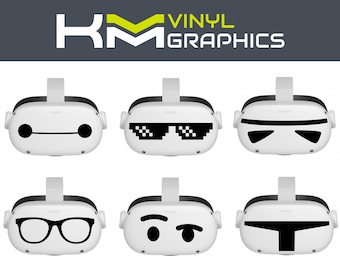 VR Meta Quest 2 Custom Vinyl headset stickers