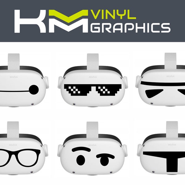 VR Meta Quest 2 Custom Vinyl headset stickers