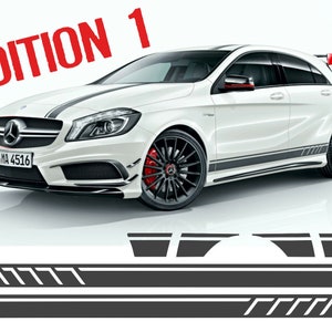 Mercedes A Class - Edition 1 style adhesive vinyl side stripes