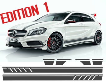 Mercedes A Class - Edition 1 style adhesive vinyl side stripes
