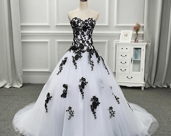 black lace over white wedding dress