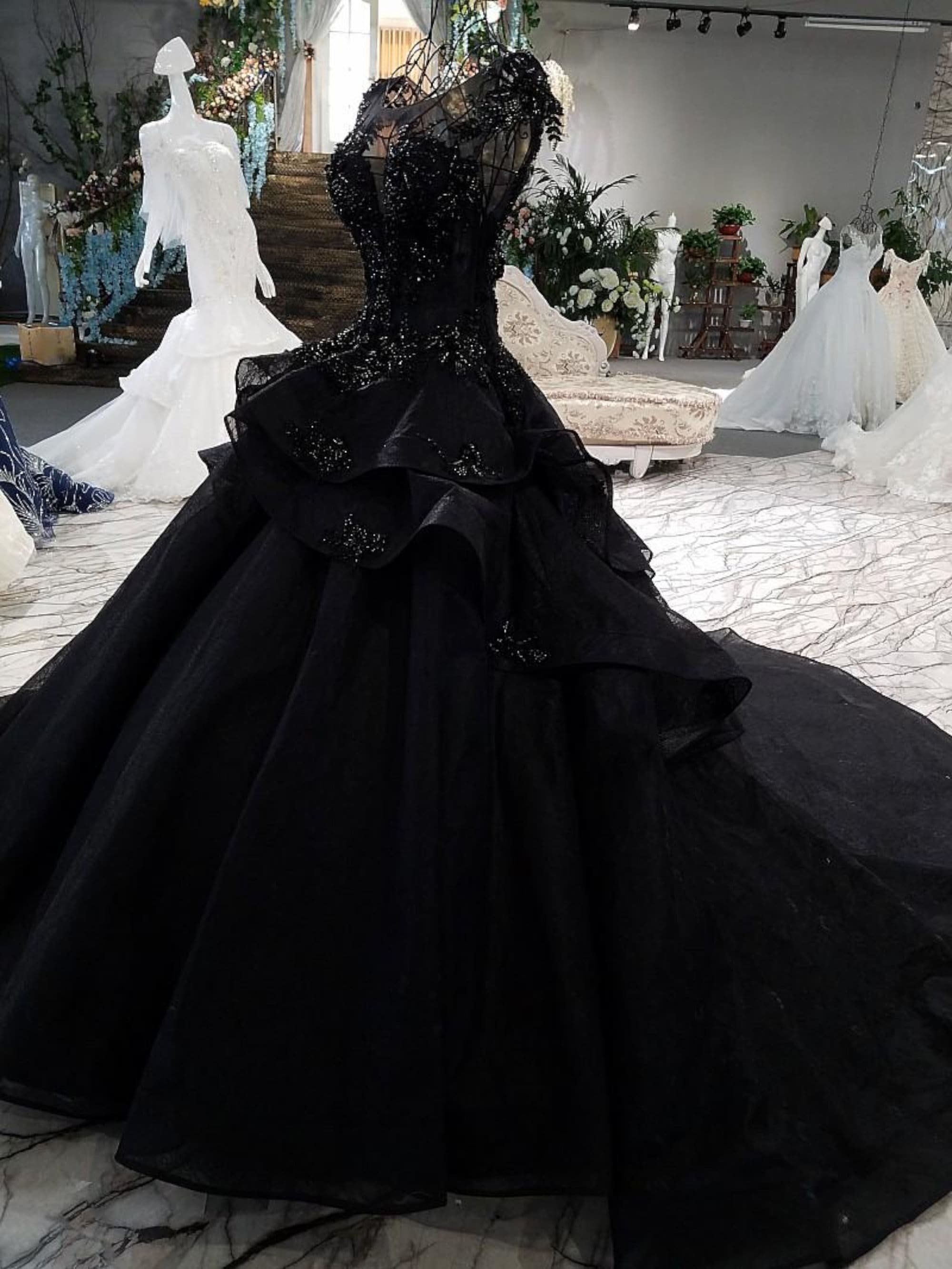 Black Masquerade Ball Gown Off The Shoulder Satin Quinceanera Dress Sweet  16 Dress