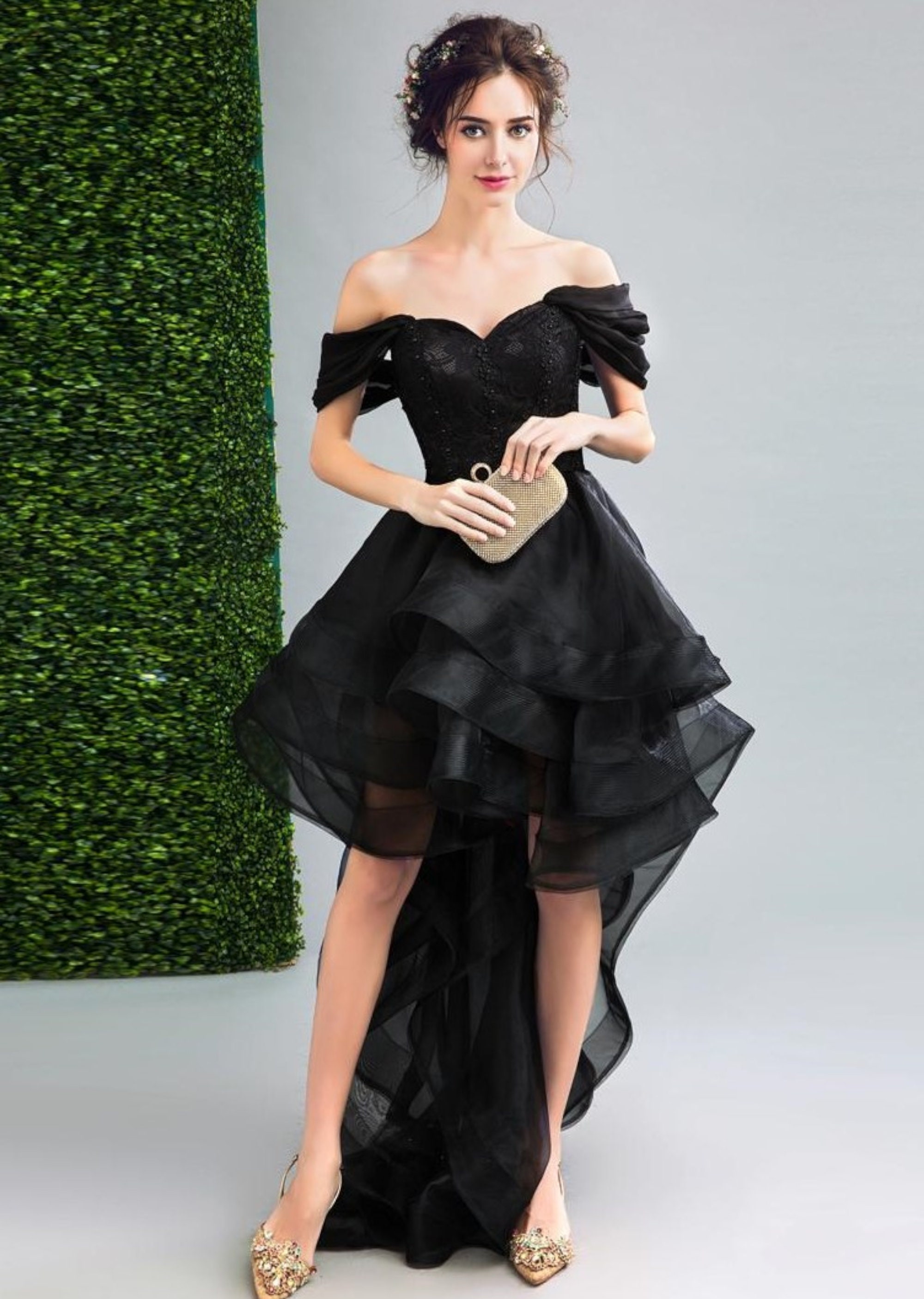 Black High Low Dress - Etsy
