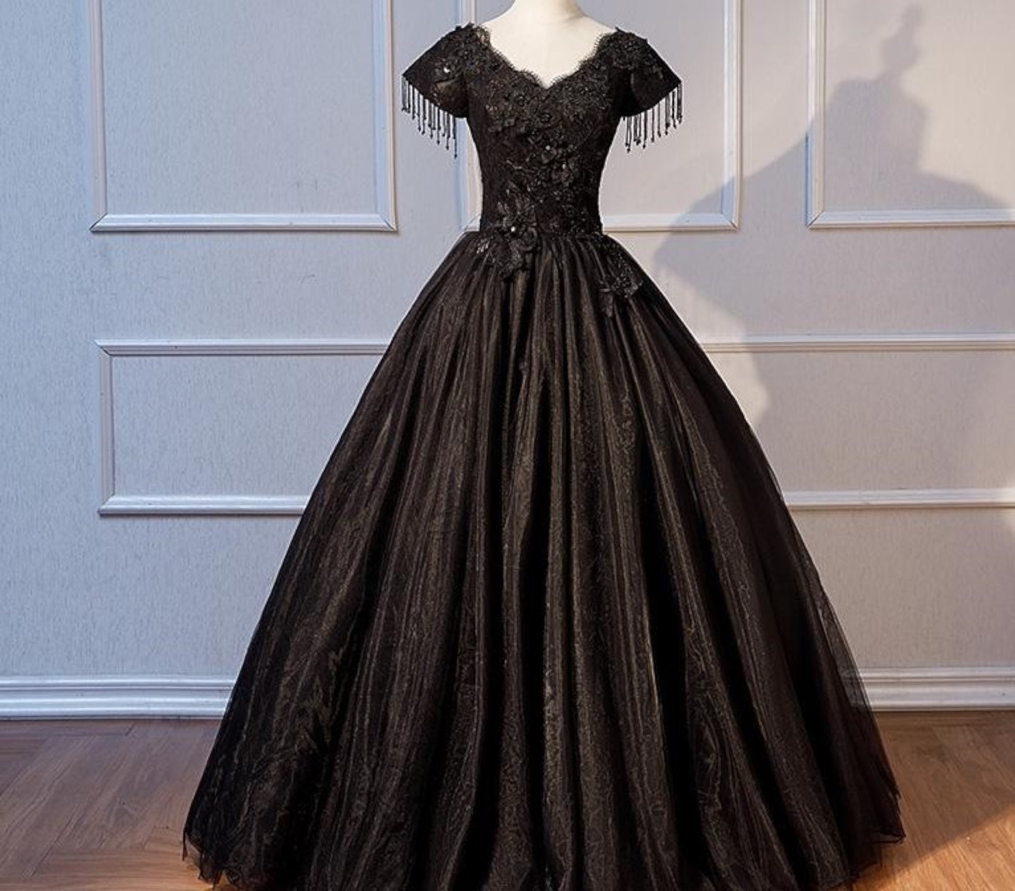 Luxury Saloon Southern Belle Style Black Ballgown Gothic | Etsy UK