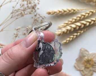 Portachiavi Metallo Con Tasso – Double Face, Regalo Fauna Selvatica Britannica, Portachiavi Vintage Per Uomo E Donna, Accessorio Borsa