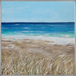 Original acrylic painting on canvas Seascape Art
