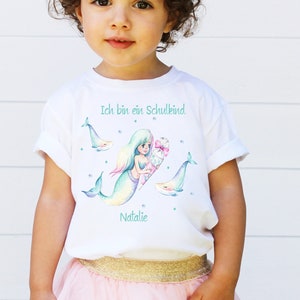T-shirt écolier 2023/ sirène/ sac à sucre/ première niveleuse/ cadeau pour la scolarisation des filles/