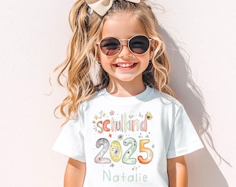 Personalized T-shirt for school enrollment | Name, motif | Gift for the start of school | Schoolchild 2025