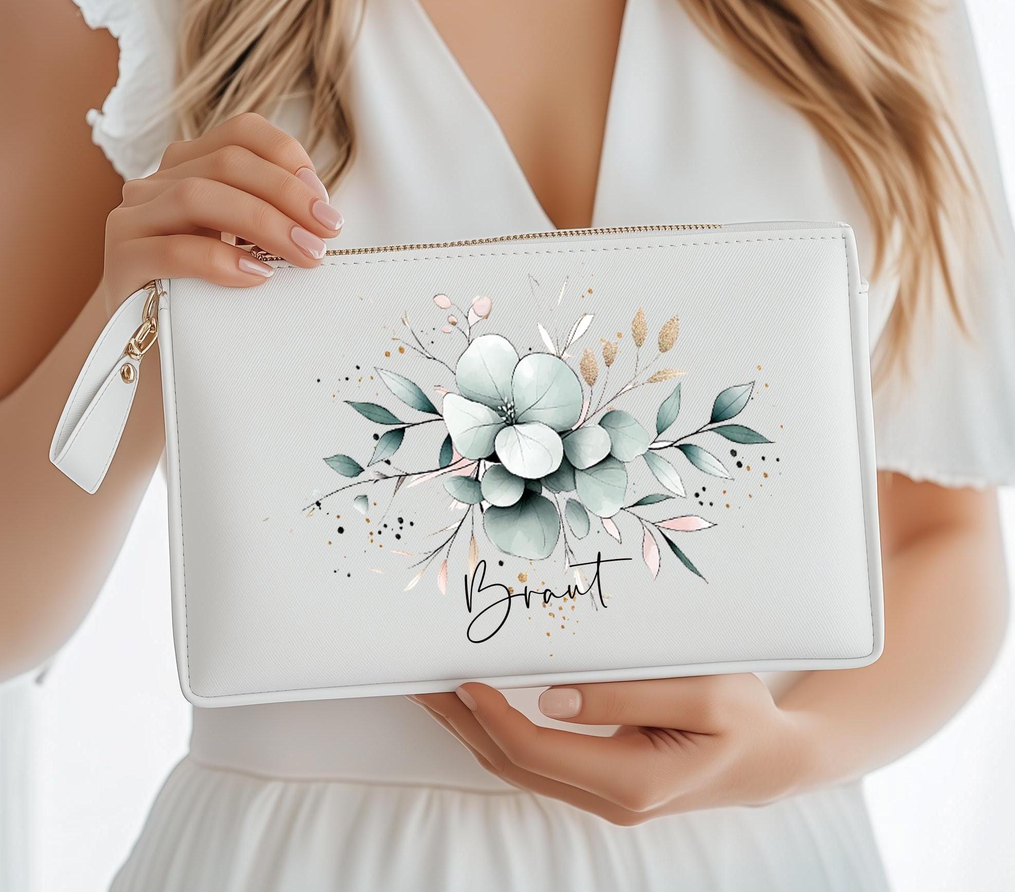 Geschenktasche Für Die Braut – Mit Spruch "The One Where I'm The Bride", Leinen, Ca. 23x18 Cm