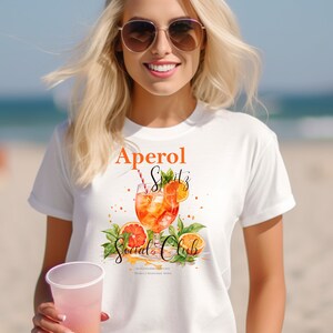 Shirt mit Aperol Peronalisiert / T-Shirt für Partys / Geschenk Sommer/ Holy Aperoli / Team Aperol / Geburtstag 18 Bild 5