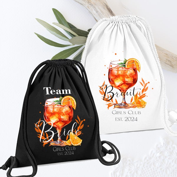 Beutel Team Braut /  Aperol Coctail Holy Aperoli / Braut/  Tasche /  Tasse Braut/ Geschenk für die Braut/