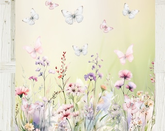 Supzone Raamstickers, zomer, wilde bloemen