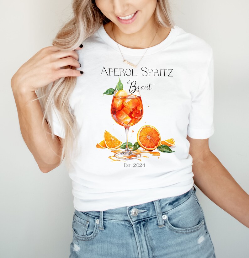 Junggesellinnenabschied Shirt JGA Braut Team Braut / Aperol / Holy Aperoli/ Party Sommer Geschenk Bild 7