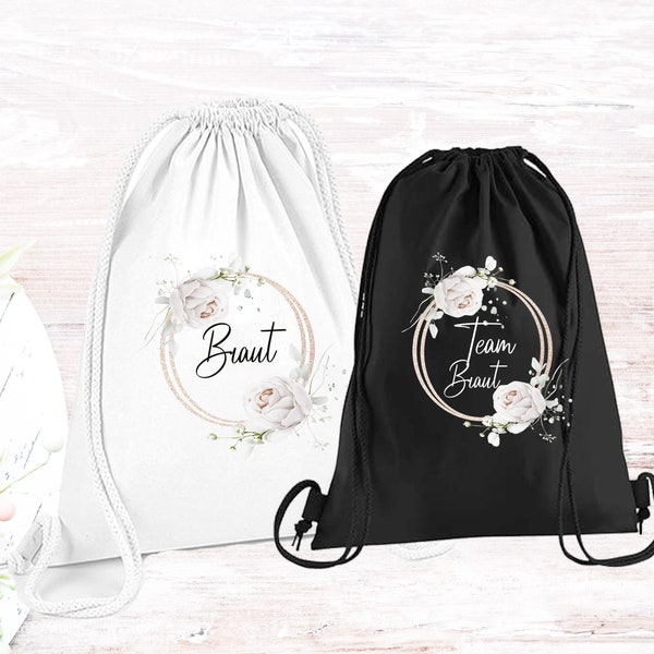 Beutel Team Braut / Braut/  Tasche /  Tasse Braut/ Geschenk für die Braut/  Team Braut Tasche JGA