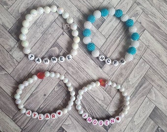 Personalised bracelets for children or adults. Any name