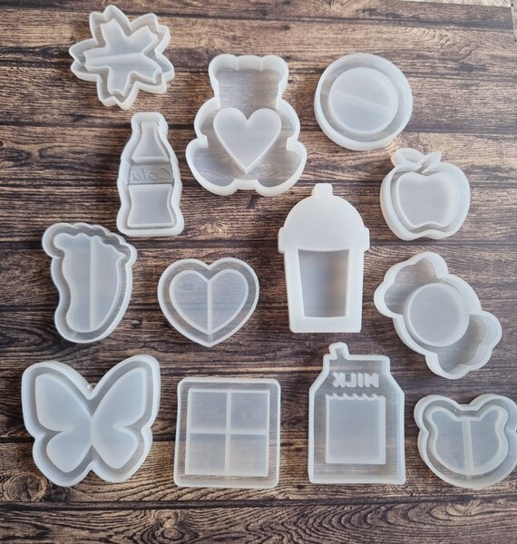 Clear Silicone Shaker Molds for Resin Crafts Round Butterfly Etsy