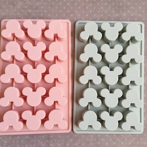 pink or grey mold mickey mouse and Minnie Mouse  resin jesmonite chocolate waxelts silicone molds choose your Disney  crafts