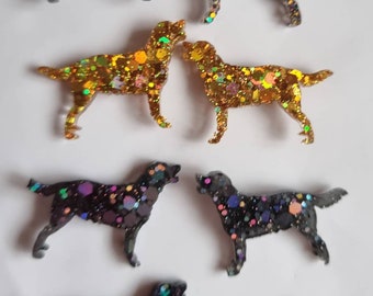 Labrador dog handmade resin pins small pins dog lover pins. Dog show pins