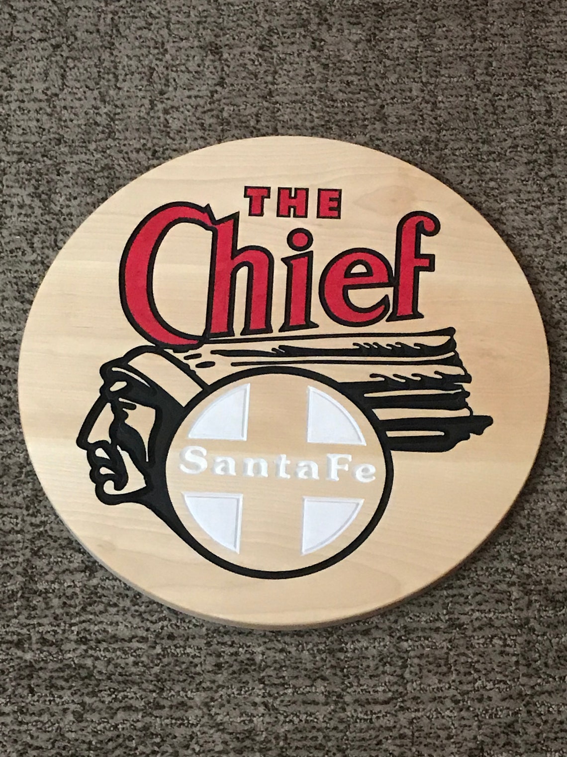 Santa Fe the Super Chief Wood Sign - Etsy