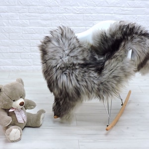 Sheepskin rug, area rug, shag rug, fur rug, large sheepskin, fur throw, leather rug, genuine sheepskin, scandinavian decor, chair cover, 307