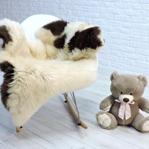 Sheepskin rug, area rug, shag rug, fur rug, large sheepskin, fur throw, leather rug, genuine sheepskin, scandinavian decor, chair cover, 354