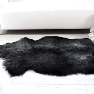 Schapenvacht tapijt, lederen tapijt, shag tapijt, bont tapijt, gebied tapijt, echte schapenvacht IJslandse, gigantische schapenvacht, boerderij decor, bont gooien, 410