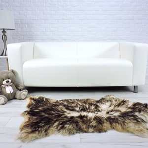 Sheepskin rug, area rug, shag rug, fur rug, giant sheepskin, fur throw, leather rug, genuine sheepskin, scandinavian decor, chair cover, 231