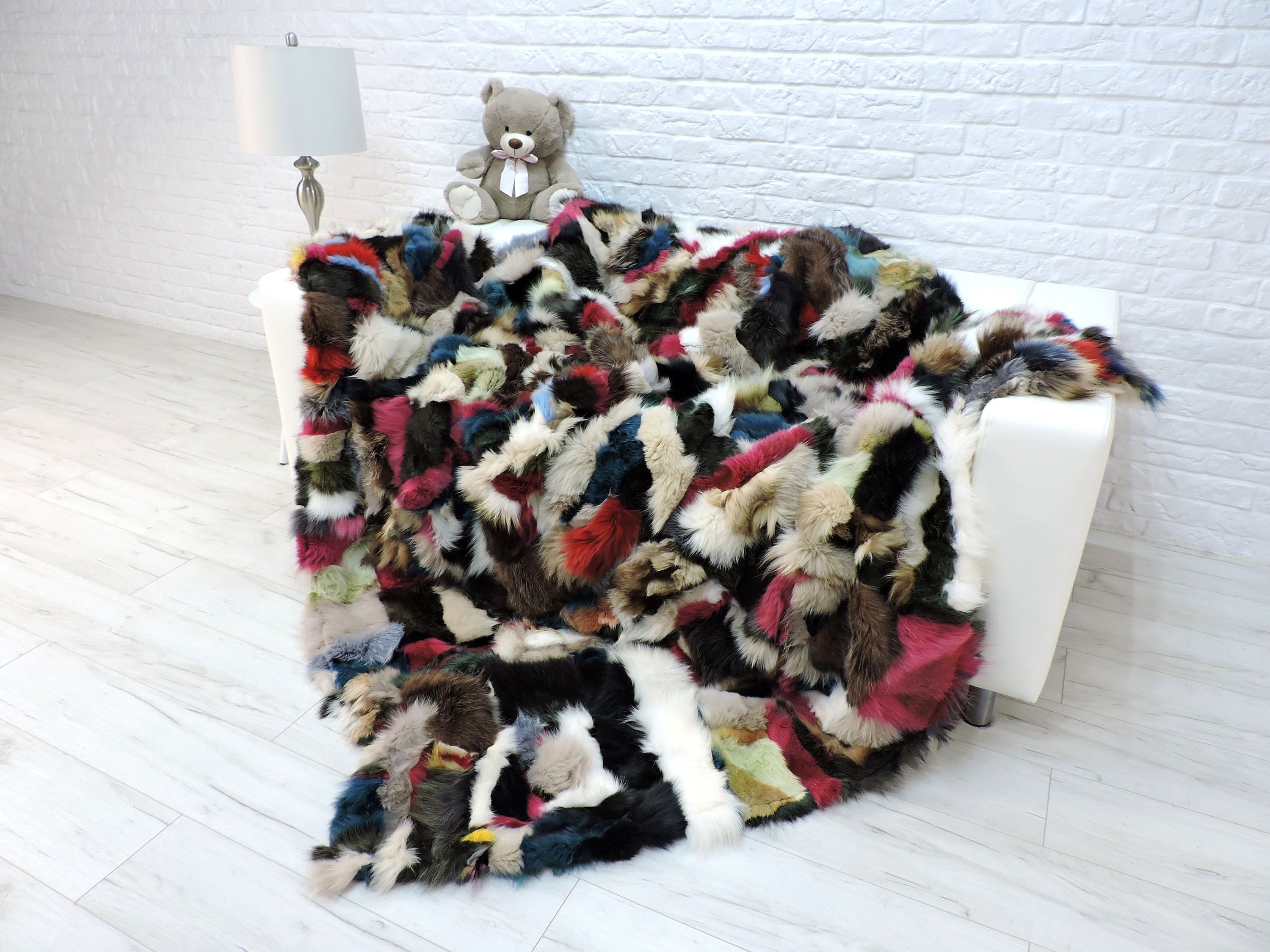 Luxury Real Fur Throw King Fur Blanket Real Fur Throw Etsy