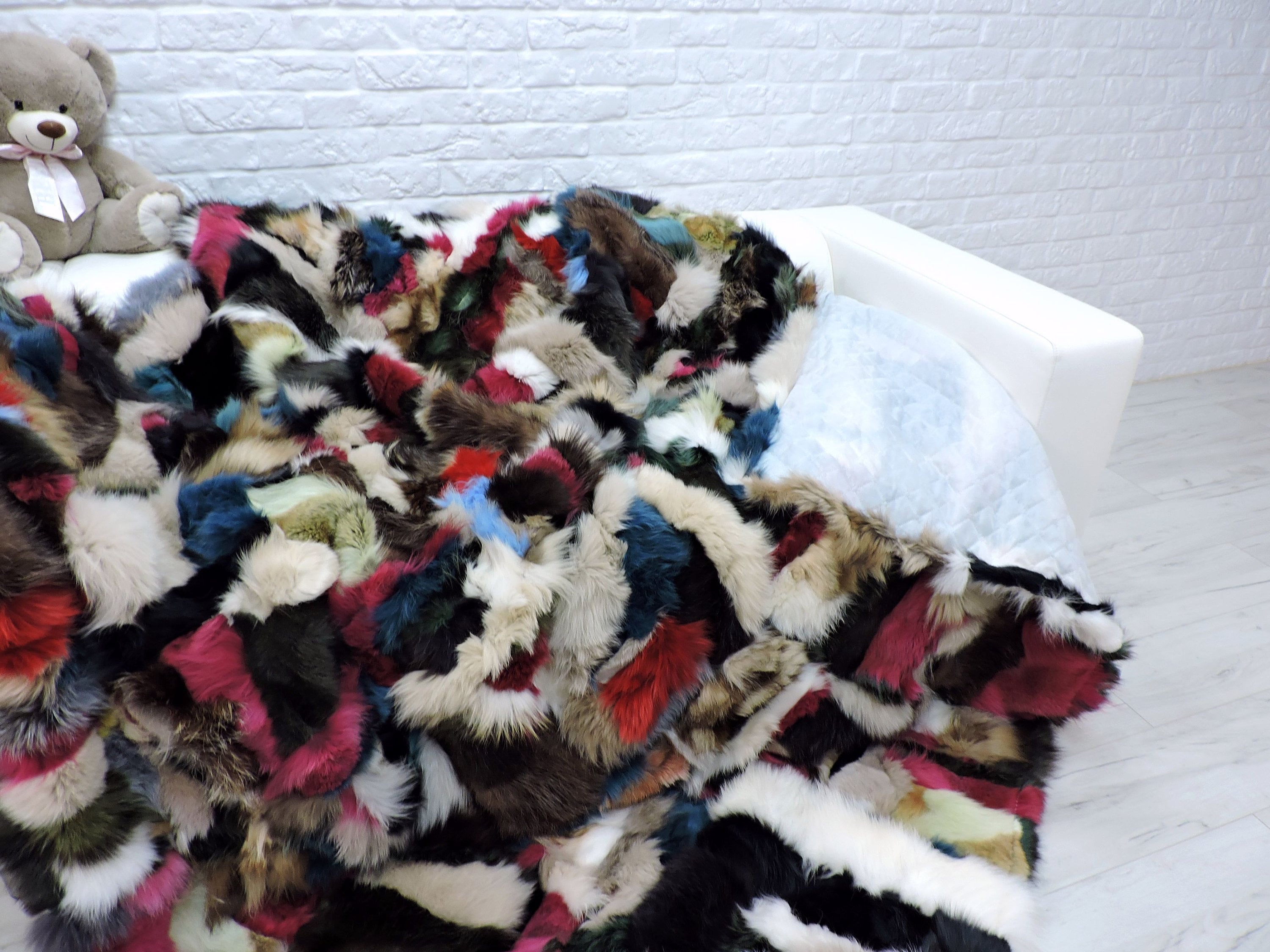 Luxury Real Fur Throw King Fur Blanket Real Fur Throw Etsy