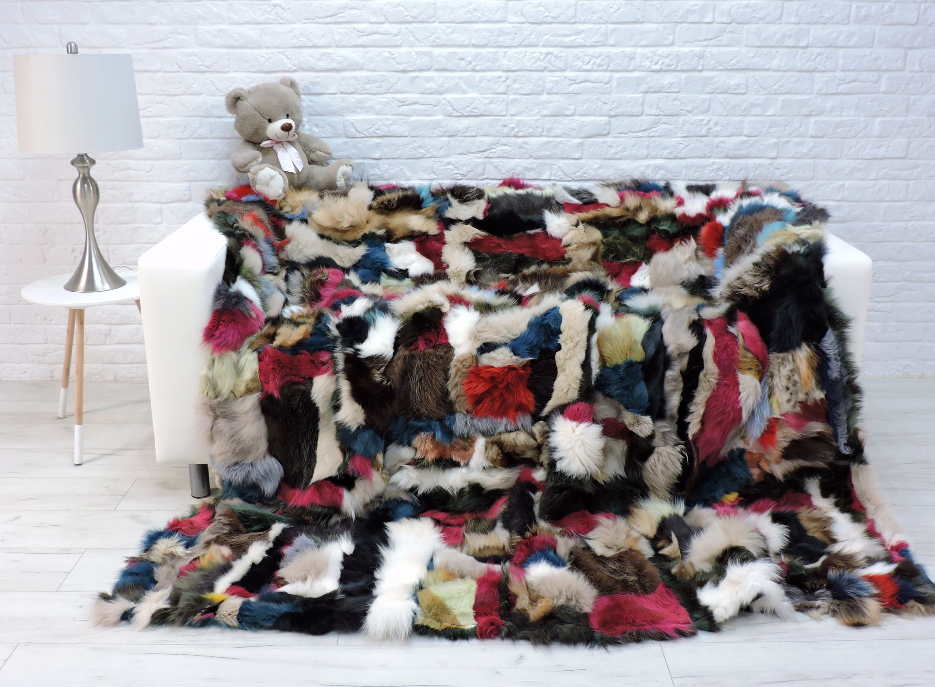 Luxury Real Fur Throw King Fur Blanket Real Fur Throw Etsy