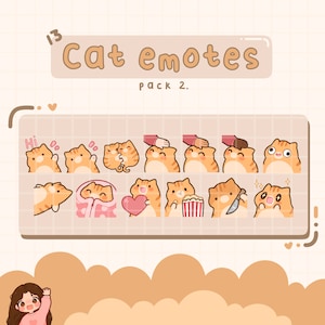 Cat Emotes, Twitch / Discord, premade, ready to use
