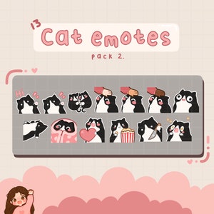 Cat Emotes, Twitch / Discord, premade, ready to use