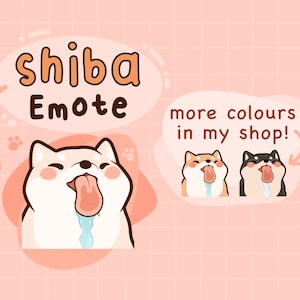 Cream Shiba Emote, Twitch / Discord, premade, ready to use