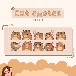 Cat Emotes, Twitch / Discord, premade, ready to use