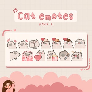 Cat Emotes, Twitch / Discord, premade, ready to use
