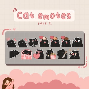 猫のエモート、Twitch / Discord、既製、すぐに使用可能