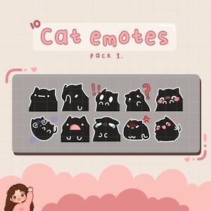 猫のエモート、Twitch / Discord、既製、すぐに使用可能