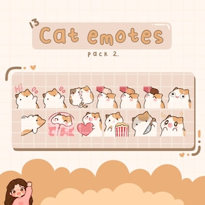 Cat Emotes, Twitch / Discord, premade, ready to use