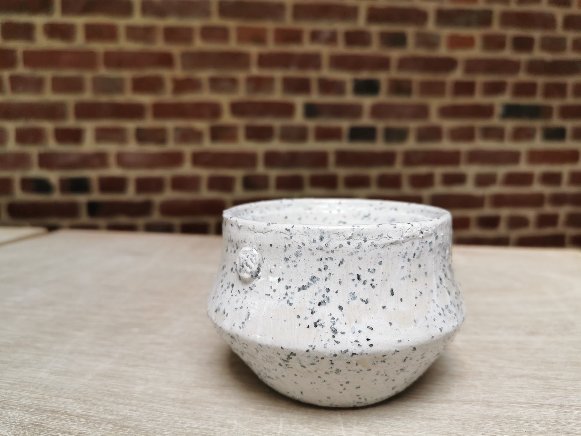 Foyer de Narguilé Blanc Moucheté Noir