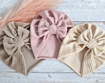 Baby Turban Hat, Turbans for Women, Baby Turban, Newborn Hat With Bow, Twisted Turban Headband, Letterbox Gifts, Gifts for Girls, Peekabows