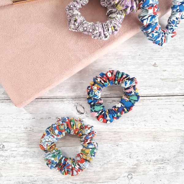 Liberty London Scrunchies, Skinny Scrunchies, Mini Scrunchies, Large Scrunchies, Hair Ties, Stocking Filler, Gifts for Her, Letterbox Gifts