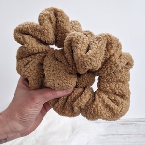 Sherpa Scrunchie, Fleece Scrunchie, Soft Scrunchies, Mini Scrunchies, Large Scrunchies, Hair Ties, Stocking Filler, Gifts for Her, Letterbox