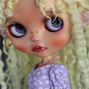 Blythe doll custom, ooak , bright doll