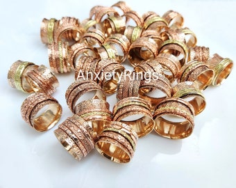 Wholesale Pure Copper Rings,Copper Spinner Rings Women, Wholesale Rings, Wholesale Jewlery, Anxiety Rings, Copper Fidget Rings,SZ-6 to 11