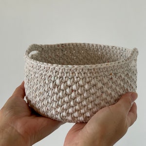 CROCHET PATTERN Pebbled Storage Basket / Crochet Display Basket / Home Storage / Crochet Bowls / Downloadable Crochet Pattern / e-pattern