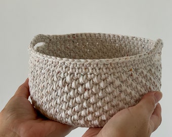 CROCHET PATTERN Pebbled Storage Basket / Crochet Display Basket / Home Storage / Crochet Bowls / Downloadable Crochet Pattern / e-pattern