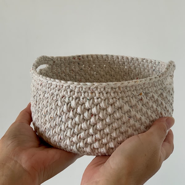 CROCHET PATTERN Pebbled Storage Basket / Crochet Display Basket / Home Storage / Crochet Bowls / Downloadable Crochet Pattern / e-pattern