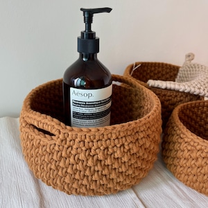 Pebbled Crochet Basket Pattern | Crochet Home Decor | Crochet Home Accessories | Small Storage | Easy Crochet Pattern